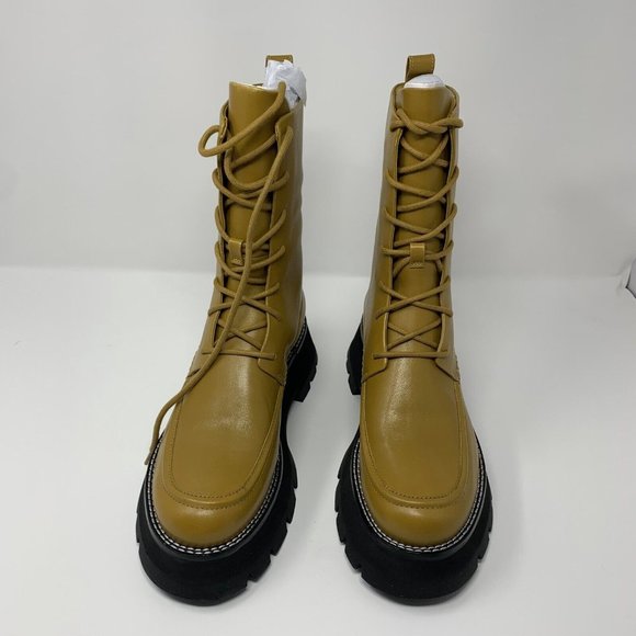 3.1 Phillip Lim Kate SP22-T808SEN Lace-Up Combat Boot Womens US 10.5 Honey S0425 - Picture 3 of 10